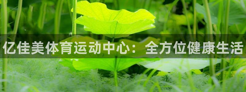 MK体育官网下载招商：亿佳美体育运动中心：全方位健康